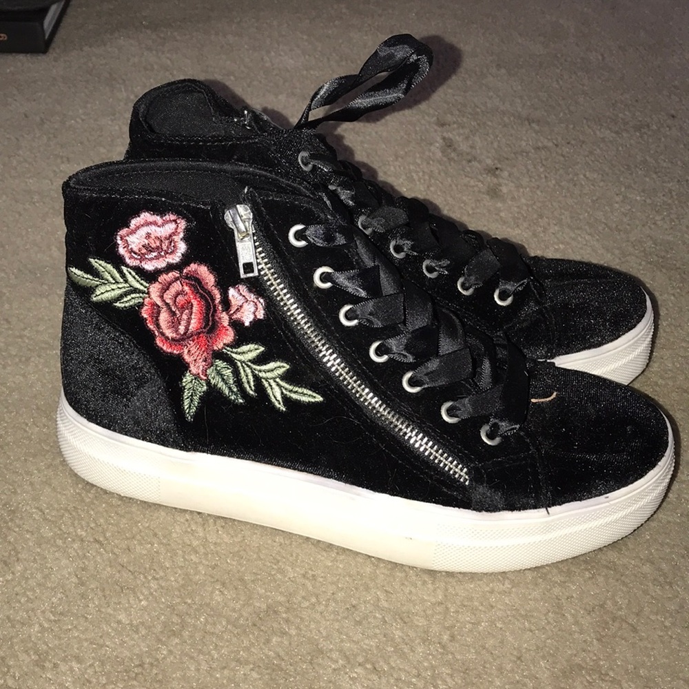 Black Velvet Sneakers